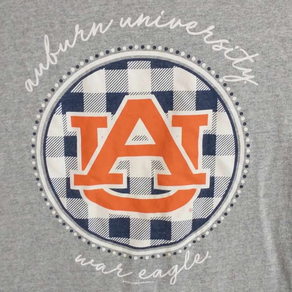Girlie Girl Wholesale Auburn University T Shirt Womens XL Gray War Eagle